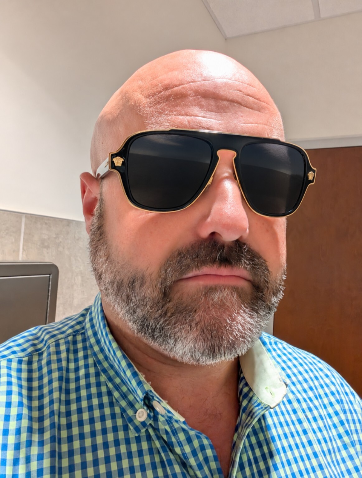 Chowder's daddy wearing sunglasses